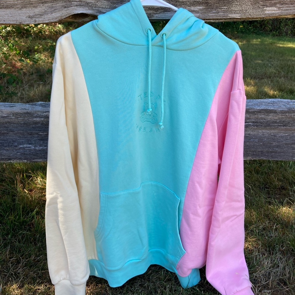 Teddy Fresh Pastel ColorBlock Hoodie